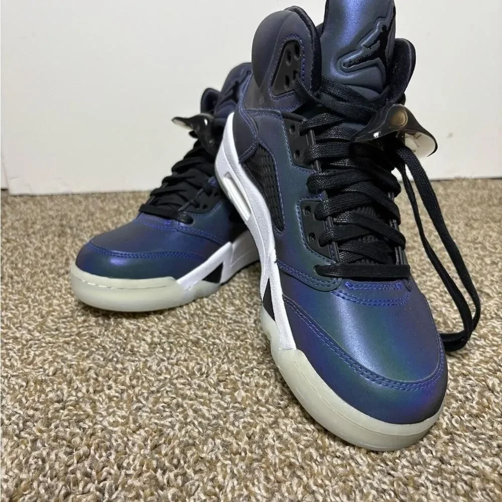 Jordan Men's Blue and Black Trainers